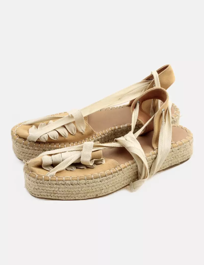 Asos Alpargata beige cordón