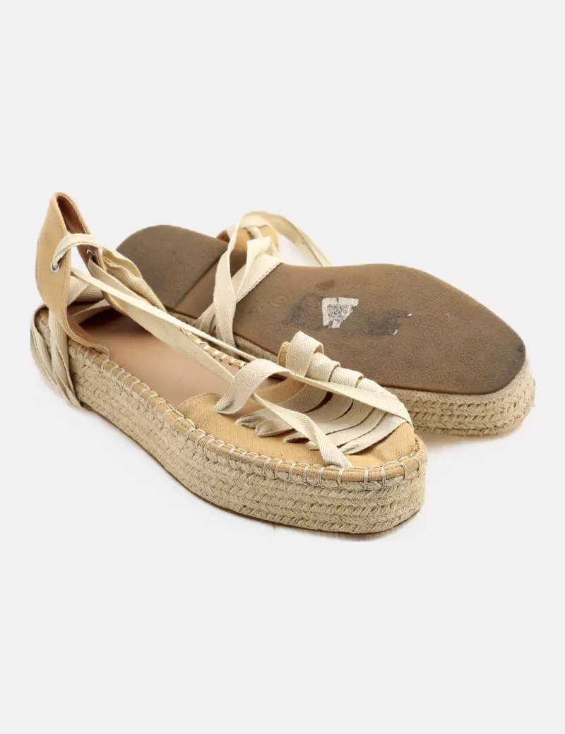 Asos Alpargata beige cordón