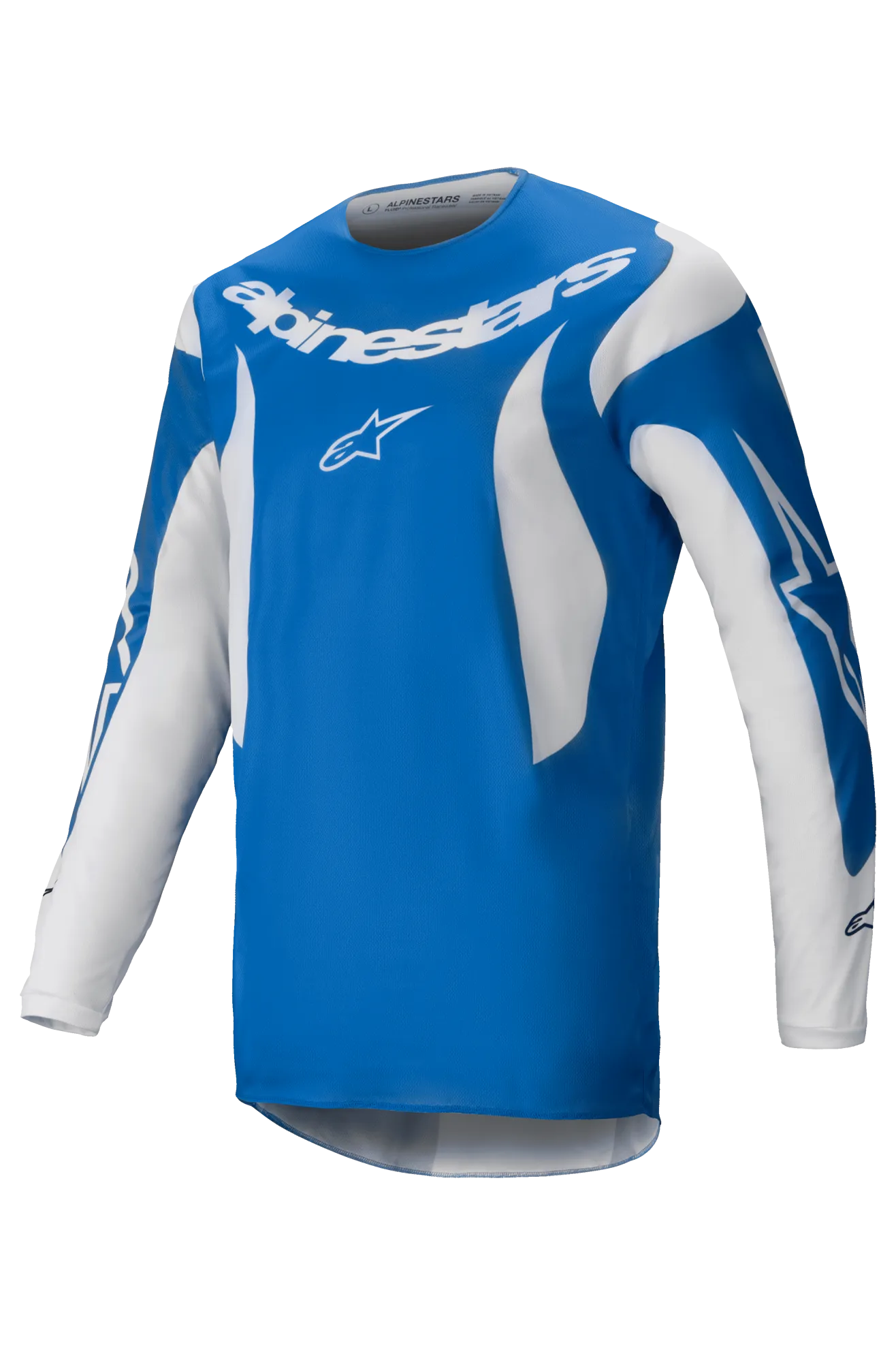 Camiseta de Cross Alpinestars Fluid Haul Azul-Blanco 