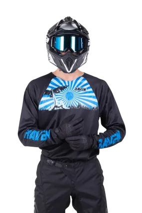 Camiseta de Cross Raven Rival Challenger Negro-Azul