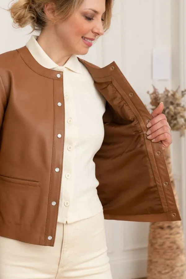 Chaqueta Mujeres Serge Pariente Caroline Cognac