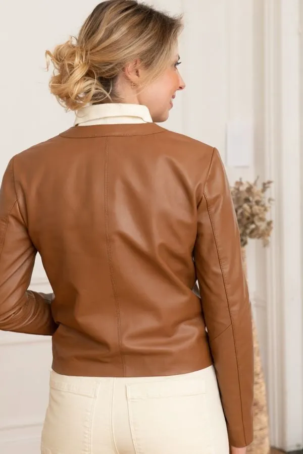 Chaqueta Mujeres Serge Pariente Caroline Cognac