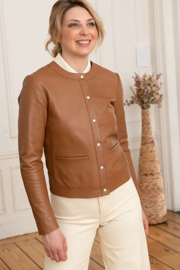 Chaqueta Mujeres Serge Pariente Caroline Cognac