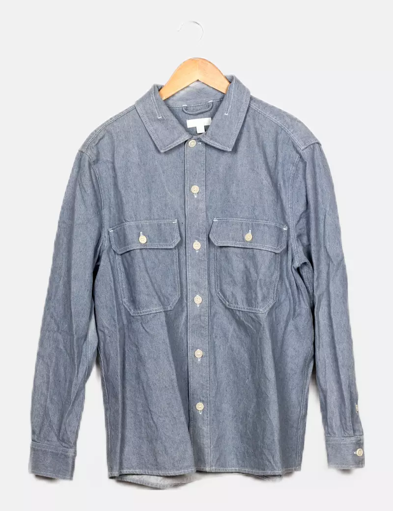 COS Sobrecamisa denim azul