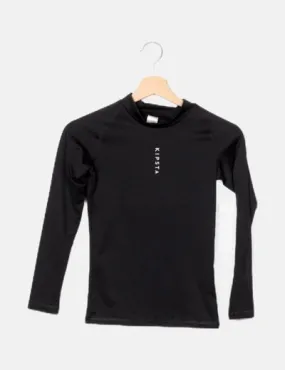 Decathlon Camiseta negra deportiva