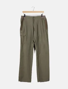 Decathlon Pantalón beige cargo