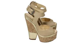 Giuseppe Zanotti Mulas de cuña Beige 