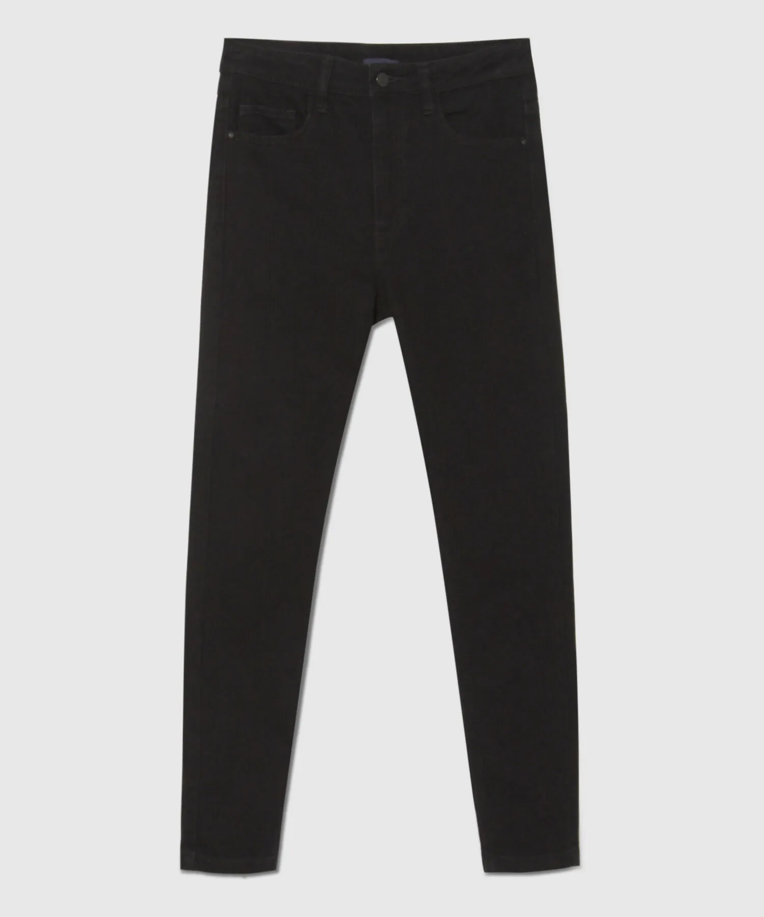 Jean Skinny Tiro Alto Tono Negro-