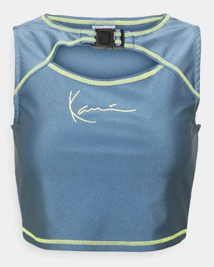 karl kani top mujer azul