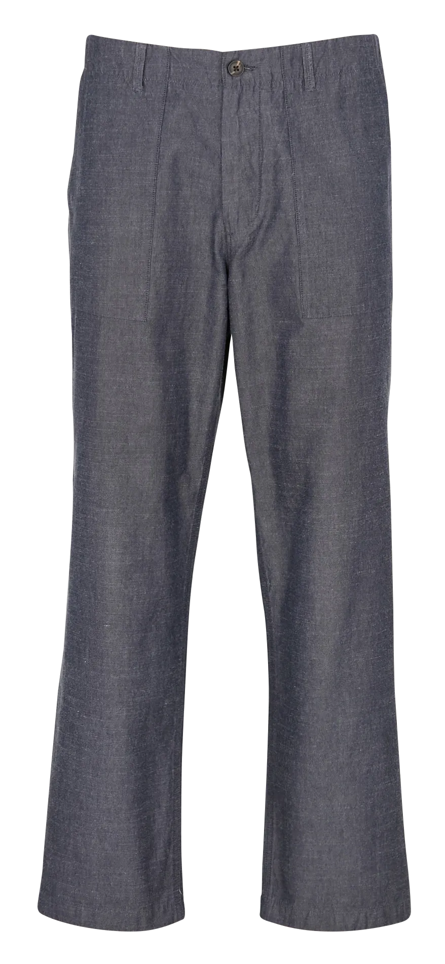 KNOWLEDGE COTTON APPAREL FLINT - Pantalón recto de algodón orgánico en azul