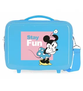 Neceser ABS Minnie Stay Fun Adaptable azul claro -29x21x15cm-