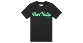 Sacai de hombre de color negro / Camiseta Bar Italia Verde 