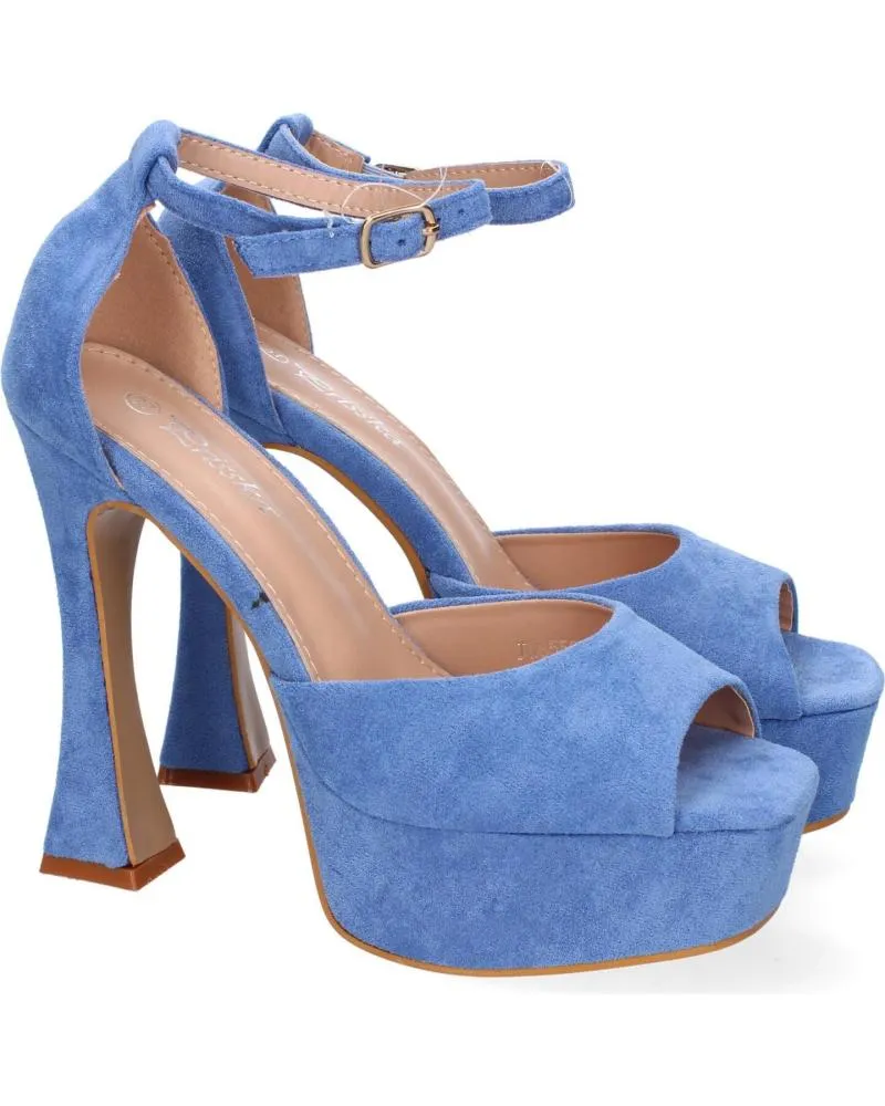 Sandalias PUNTOSALAO  de Mujer SANDALIAS DE FIESTA TACON Y PLATAFORMA PARA MUJER COLOR AZUL  VARIOS COLORES