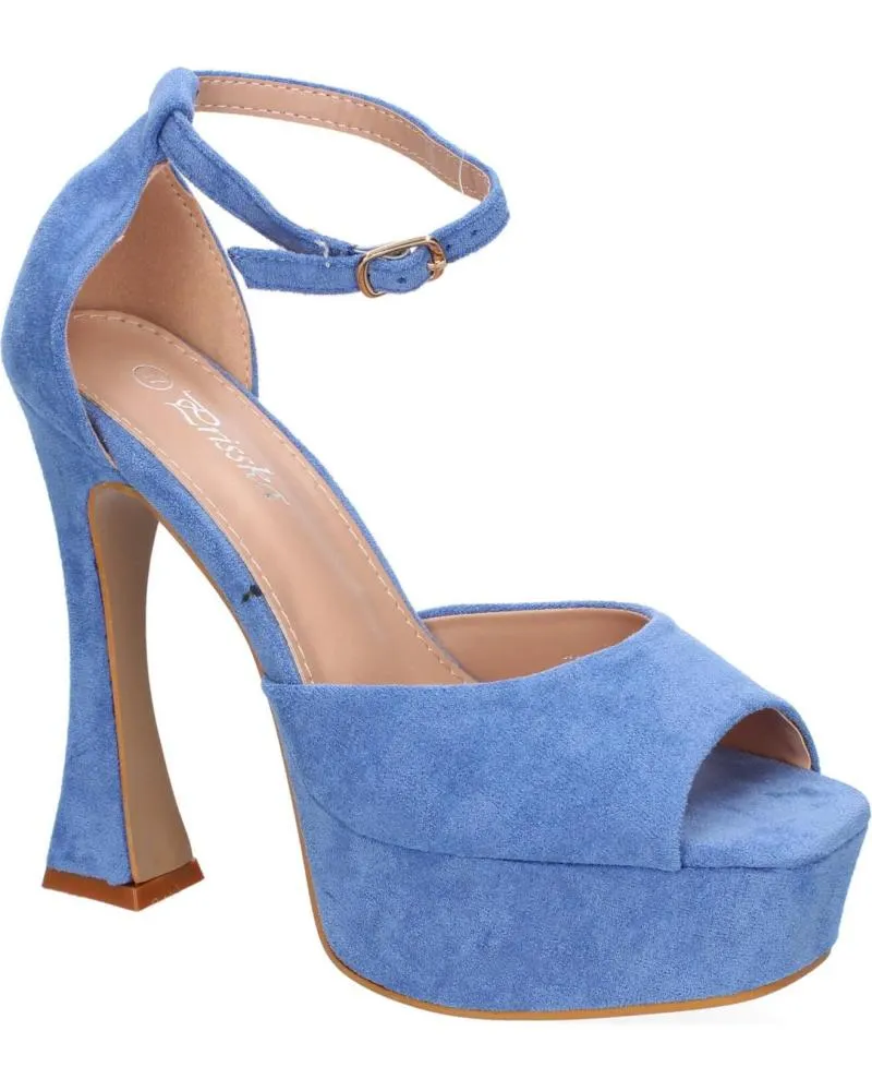 Sandalias PUNTOSALAO  de Mujer SANDALIAS DE FIESTA TACON Y PLATAFORMA PARA MUJER COLOR AZUL  VARIOS COLORES