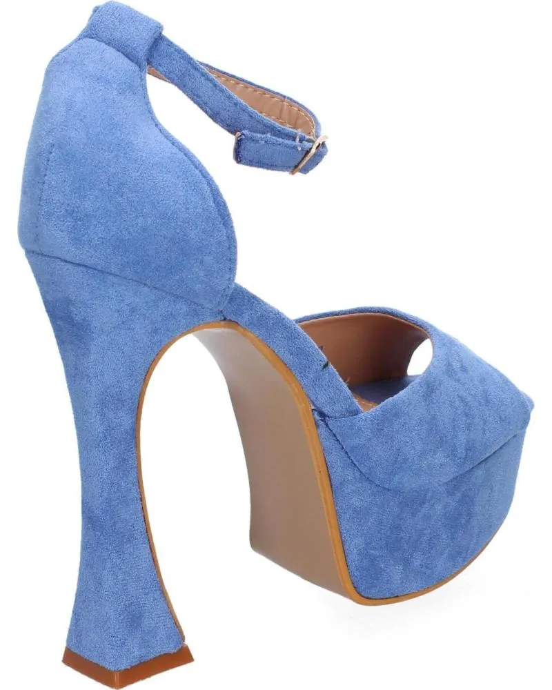 Sandalias PUNTOSALAO  de Mujer SANDALIAS DE FIESTA TACON Y PLATAFORMA PARA MUJER COLOR AZUL  VARIOS COLORES