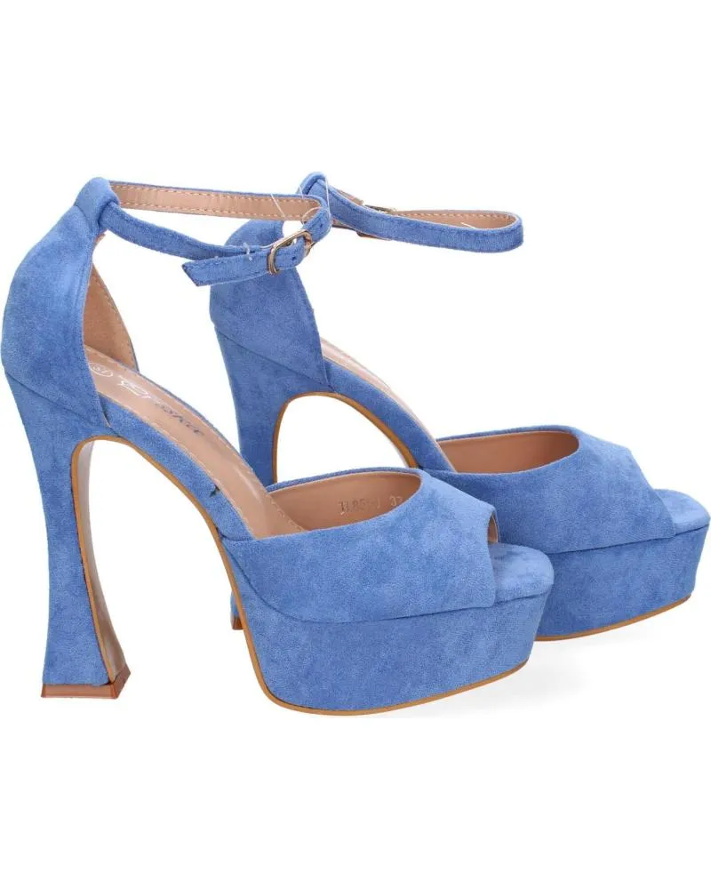 Sandalias PUNTOSALAO  de Mujer SANDALIAS DE FIESTA TACON Y PLATAFORMA PARA MUJER COLOR AZUL  VARIOS COLORES