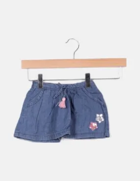 Sfera Short denim azul