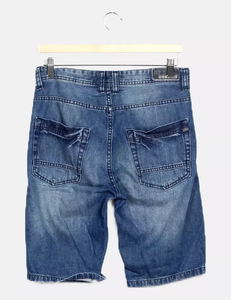 Springfield Bermuda denim azul