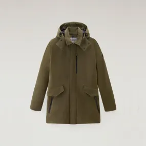 Woolrich Barrow Mac Soft Shell Coat Men's Dark Green