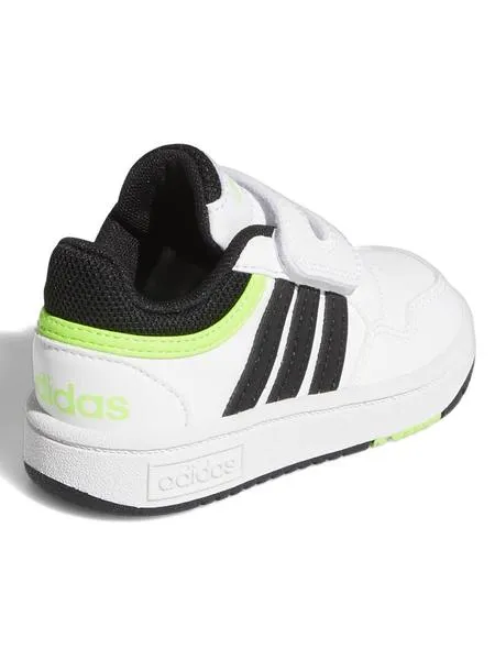 Zapatilla Adidas Hoops Bco/Negro/Verde