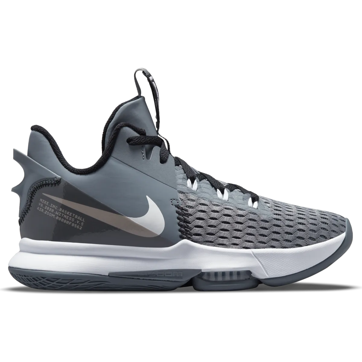 Zapatillas Básquetbol Hombre Nike LeBron Witness 5 Gris