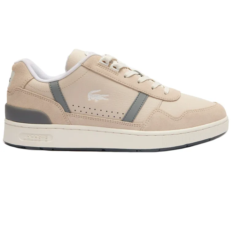 ZAPATILLAS HOMBRE LACOSTE T-CLIP EN PIEL