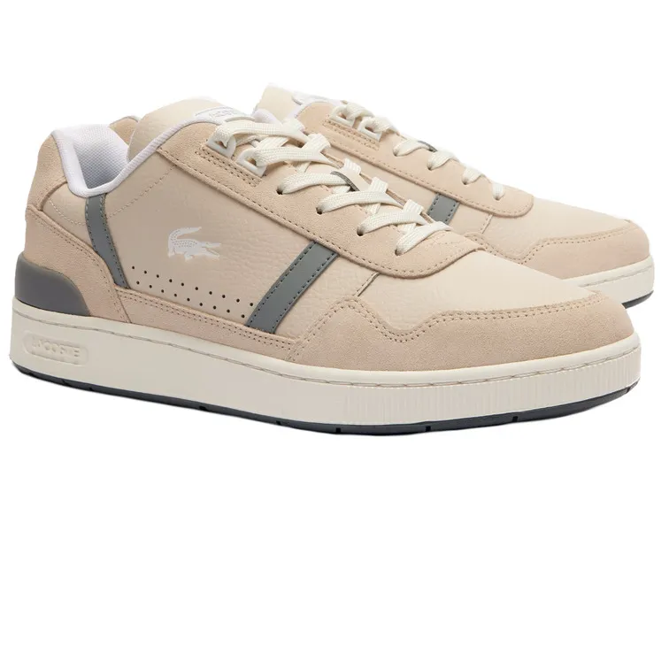 ZAPATILLAS HOMBRE LACOSTE T-CLIP EN PIEL