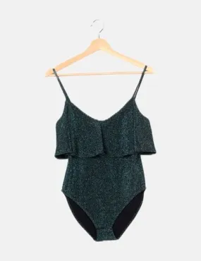 Zara Body verde lúrex