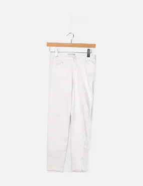 Zara Chino blanco básico